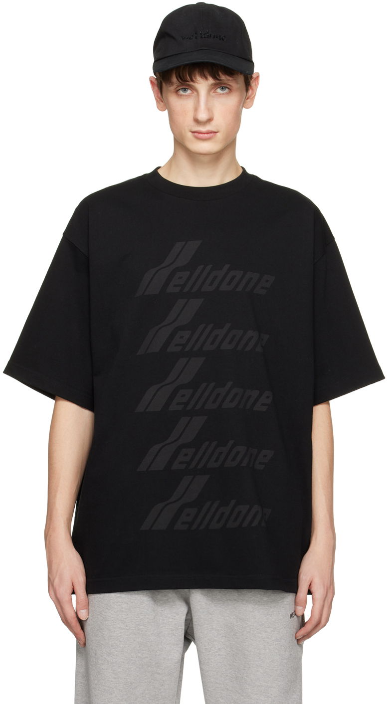 Majica We11done Printed T-Shirt Črna | WD-TP6-20-074-U-BK