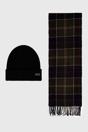 Šala Barbour Gift Set with Scarf and Beanie Črna | MGS0079, 0