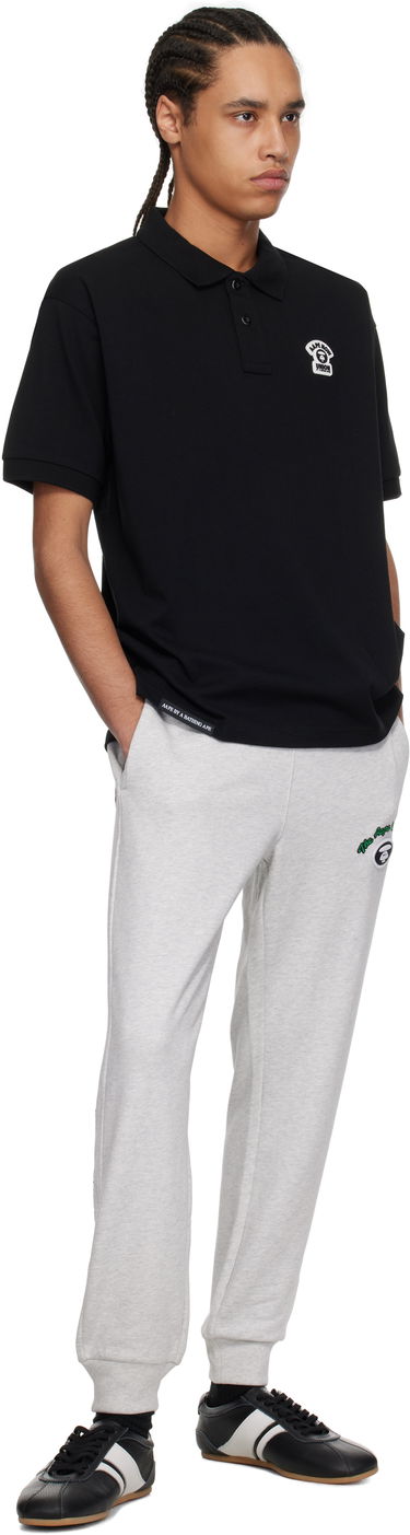 Polo majica AAPE by A Bathing Ape AAPE by A Bathing Ape Main Polo Črna | AAPPOM1662XXNBKX, 3