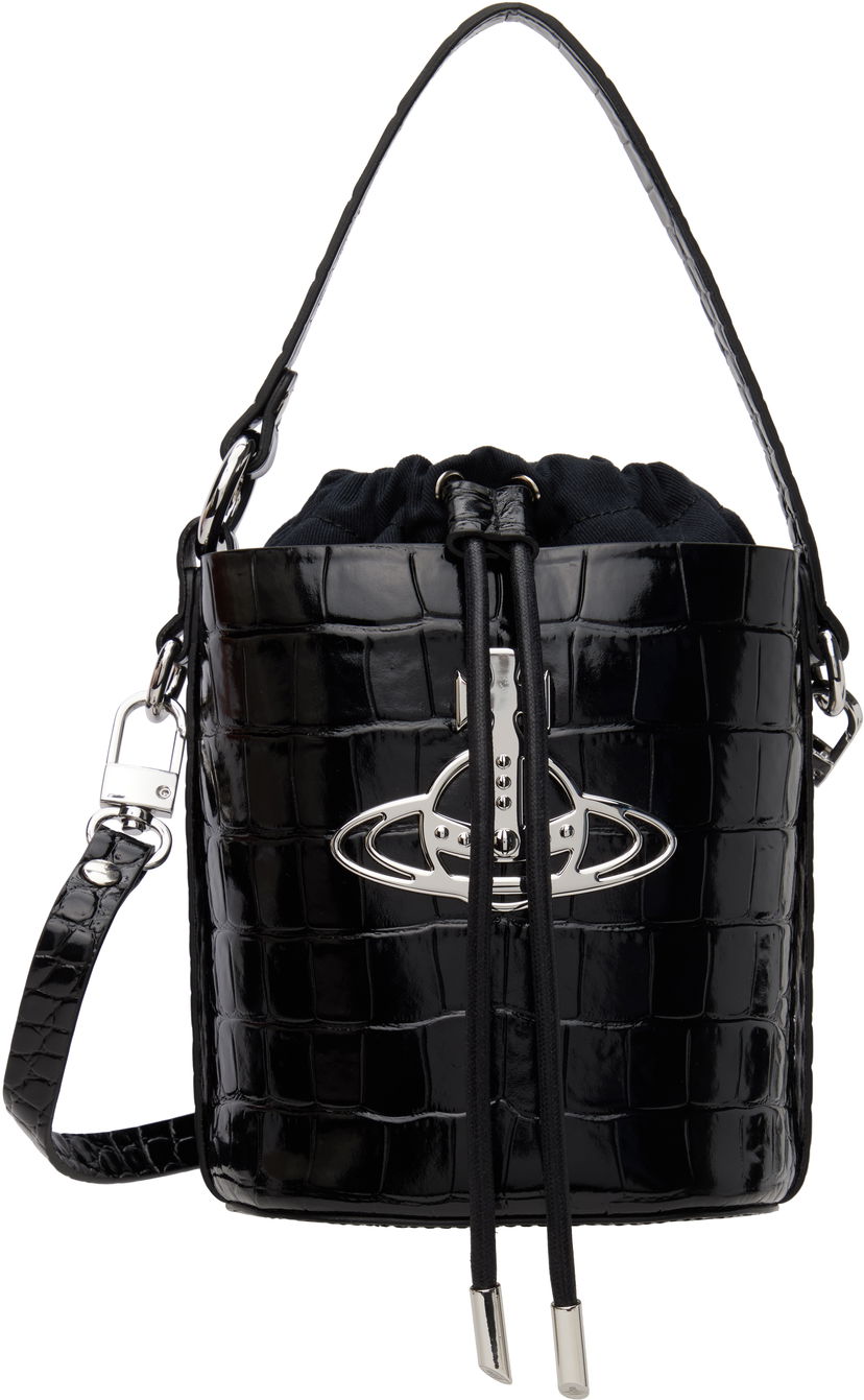 Torbica Vivienne Westwood Vivienne Westwood Daisy Drawstring Bucket Bag Črna | 4C030005W-L0099-