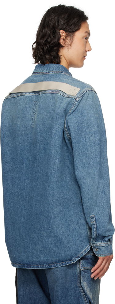 Srajce Rick Owens Rick Owens DRKSHDW Denim Overshirt Modra | DU01E3755 DWB, 2