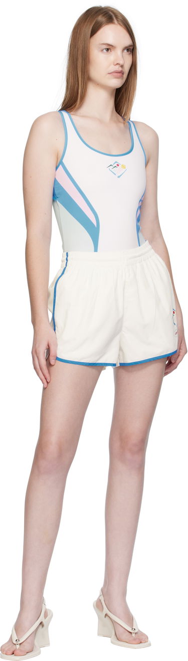 Kratke hlače Casablanca Casablanca Casa Sportif Windbreaker Shorts Bela | WPF25-TR-125-01, 3
