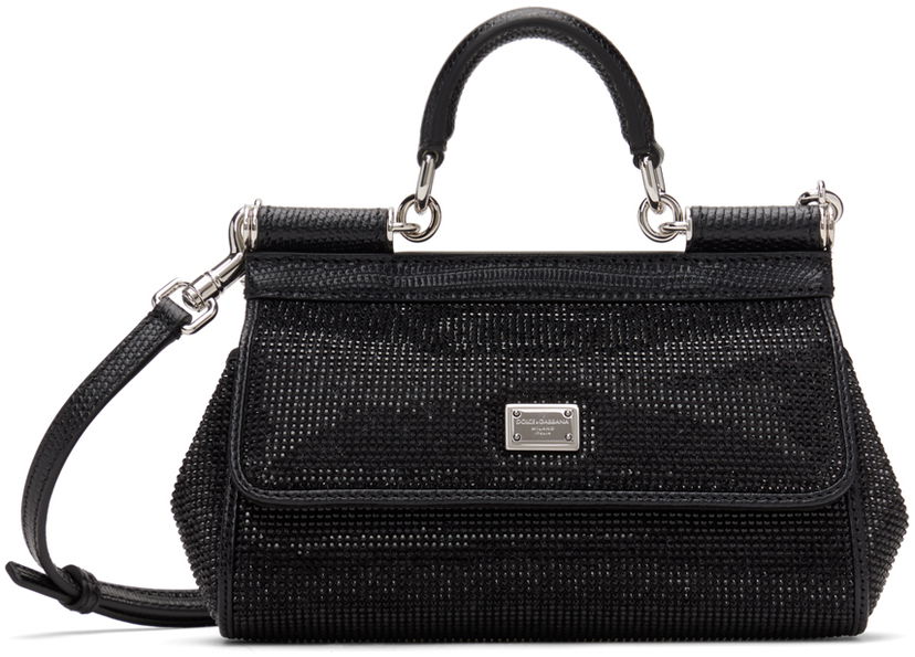 Torbica Dolce & Gabbana Black Kim Kardashian Edition Small Sicily Bag Črna | BB7116 AN154