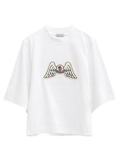 Majica Moncler x Palm Angels Mock Neck Wings T-Shirt Bela | 8C00006 - 829FK001 / G209L8C00006829FK001
