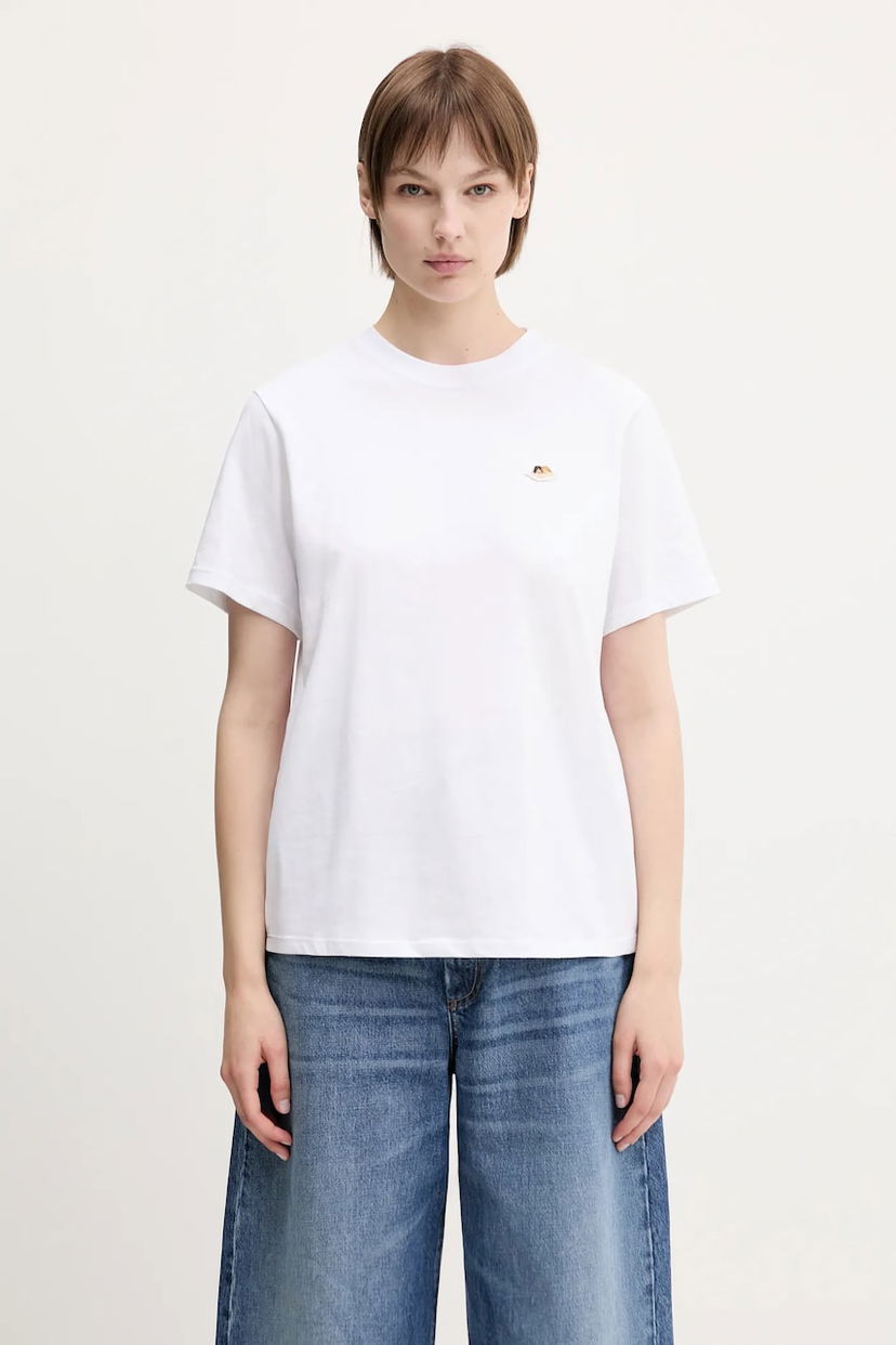 Majica Fiorucci Fiorucci Angel Patch Slim Fit T-Shirt Bela | W02SPTSH101CJ01WH01