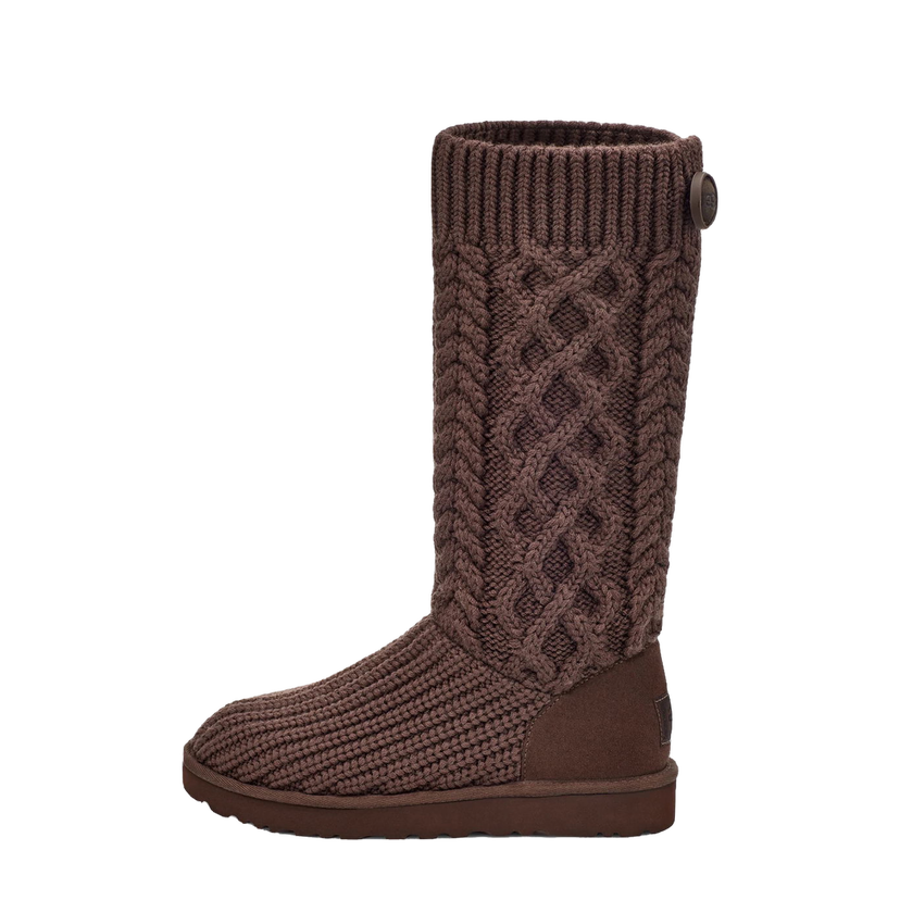 Superge in čevlji UGG Classic Cardi Cabled Knit Rjava | 1146010-BCDR