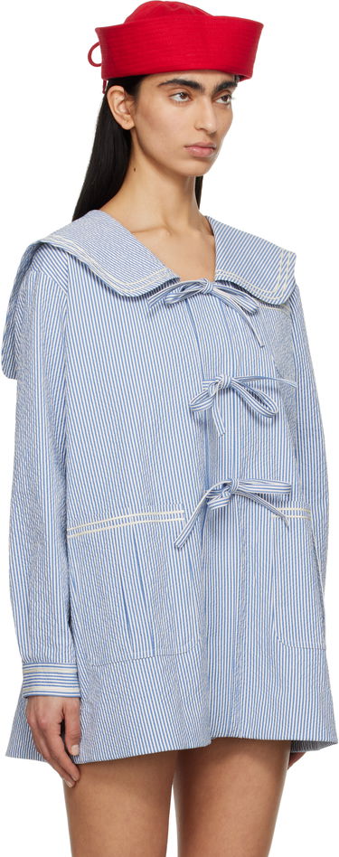 Srajce Bode Bode Club Stripe Sailor Coat Modra | WRS25JA003, 1