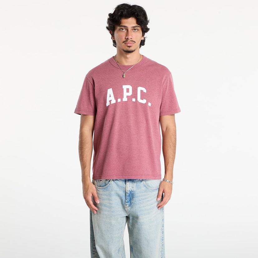 Majica A.P.C. A.P.C. Marcus T-Shirt Bordo | COHKV-H26537 GAV