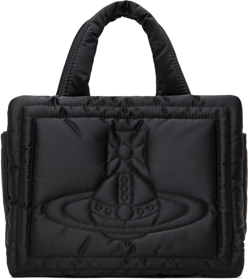 Tote bag Vivienne Westwood Small Quilted Orb Tote Bag Črna | 4D030003U-W011M-