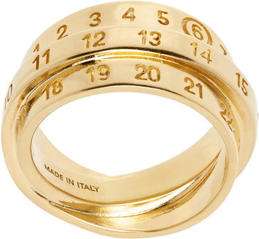 Prstan Maison Margiela Triple Logo Numeric Signature Silver Ring Kovinski | SM6UQ0073 P6627, 1