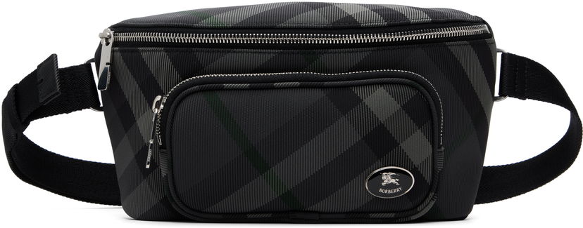 Torbice za okoli pasu Burberry Burberry Heritage Belt Bag Črna | 8112356