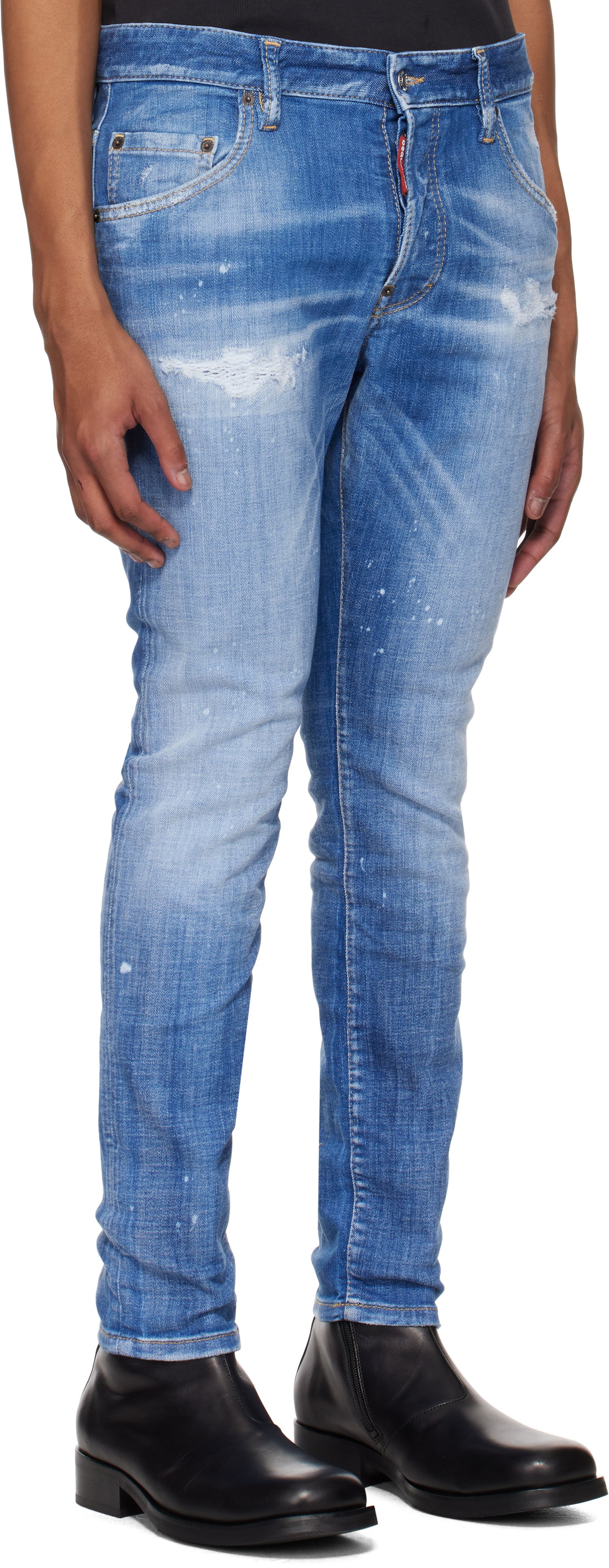 Kavbojke DSQUARED2 Dsquared2 Skater Jeans Modra | S74LB1675_S30872, 1