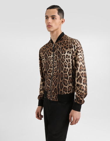 Bomber jakna Dolce & Gabbana Dolce & Gabbana Animal Print Technical Fabric Bomber Jacket Večbarvna | G9BLMTIS1B7HY13M, 3