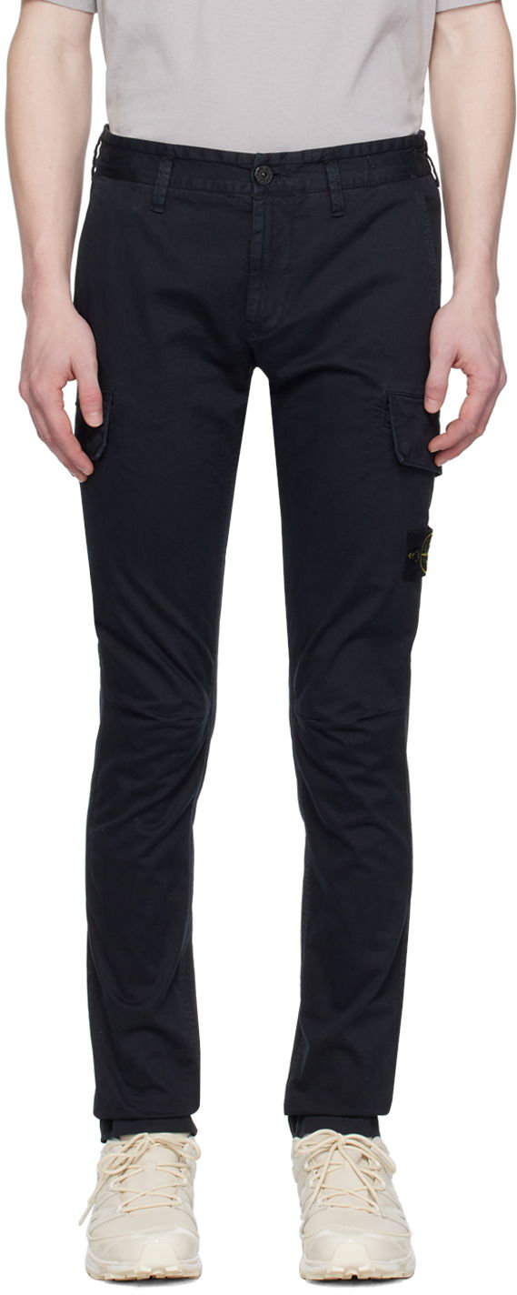 Cargo hlače Stone Island Patch Cargo Pants Mornarica | 801530604