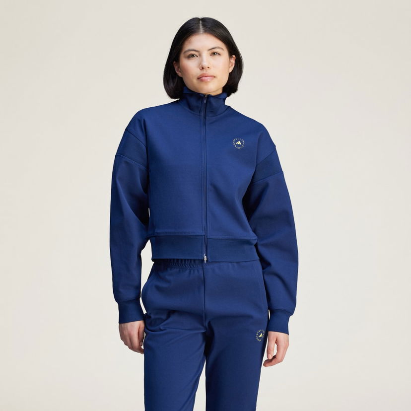 Pulover adidas Performance adidas by Stella McCartney Knitted Jacket Mornarica | JF8515
