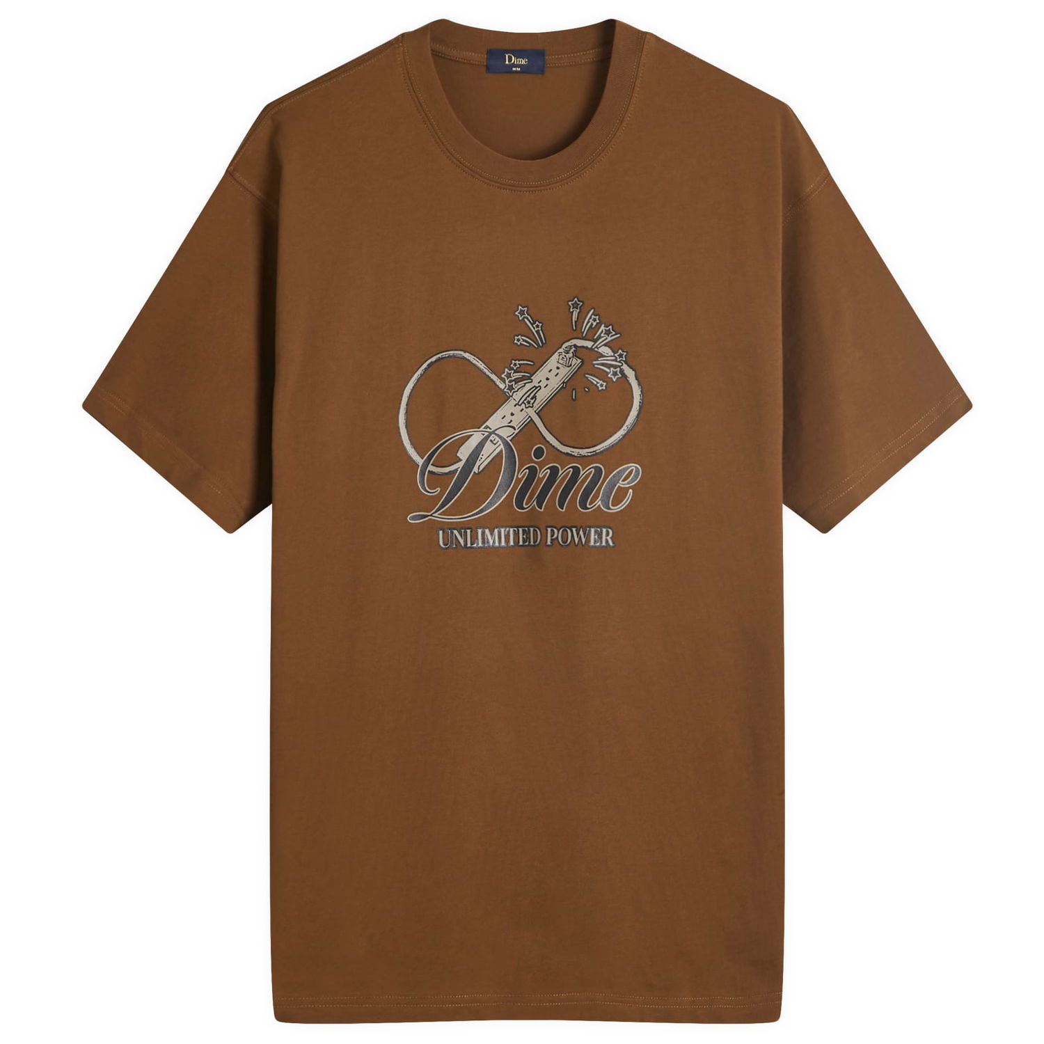 Majica Dime Cursive Power T-Shirt Rjava | DIMEFA2436BRW, 0
