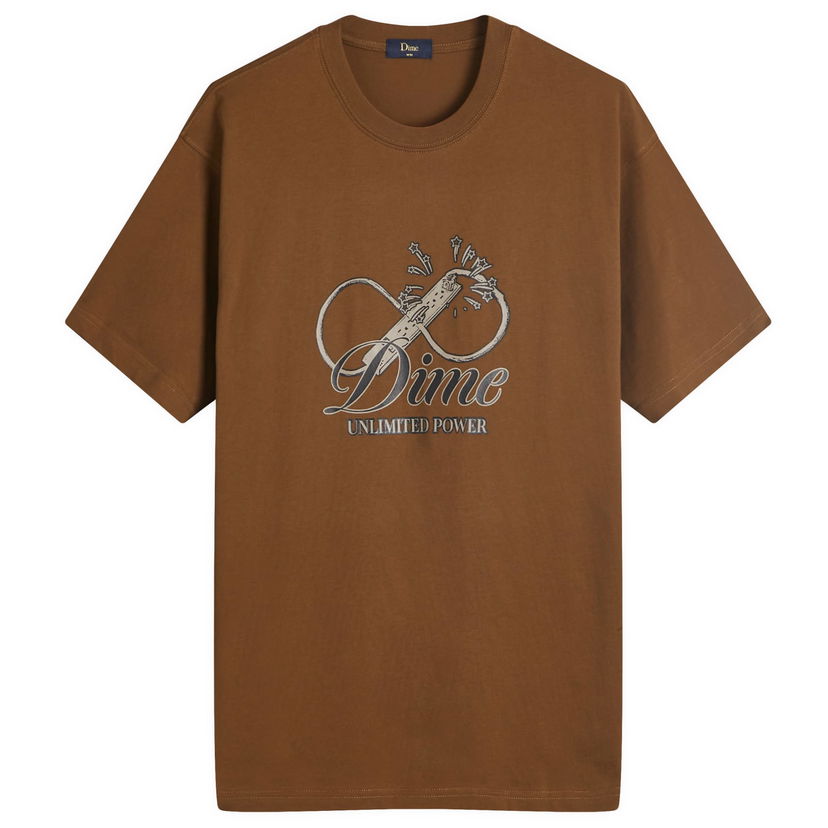 Majica Dime Cursive Power T-Shirt Rjava | DIMEFA2436BRW