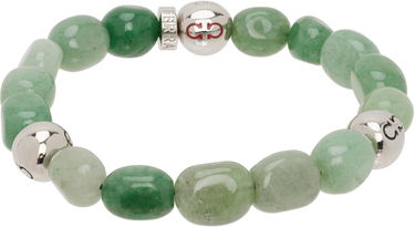 Zapestnica FERRAGAMO Salvatore Ferragamo Baroque Green Aventurine Bead Bracelet Zelena | 785669, 1