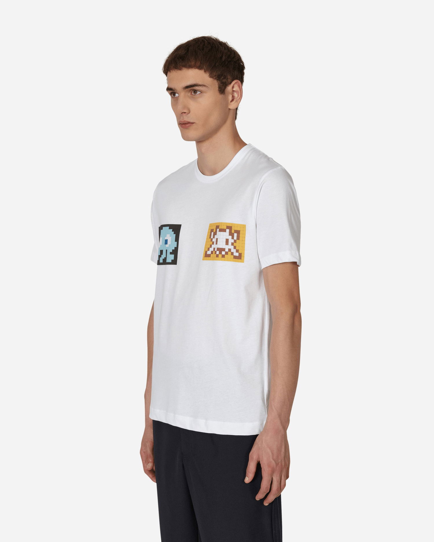 Majica Comme des Garçons Invader A-3 T-Shirt Bela | FJ-T001-W22 2, 1