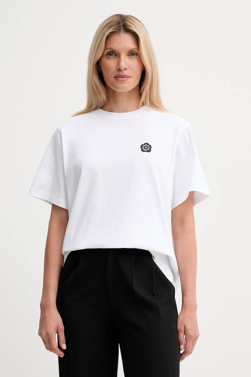 Majica KENZO Kenzo Cotton Boke Flower T-Shirt Bela | FF52TS5524SO