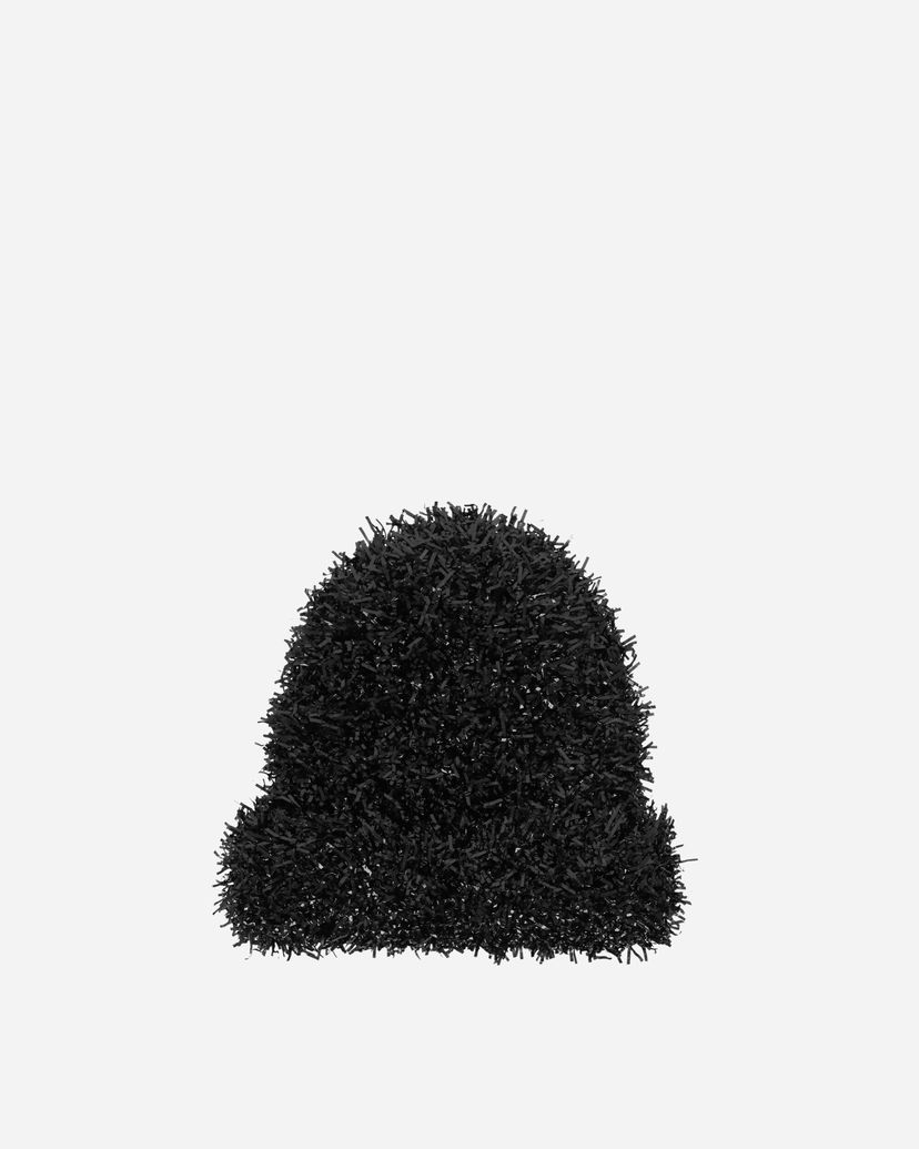 Beanie UNDERCOVER Fringe Knit Cap Črna | UC2D1H02 BLACK
