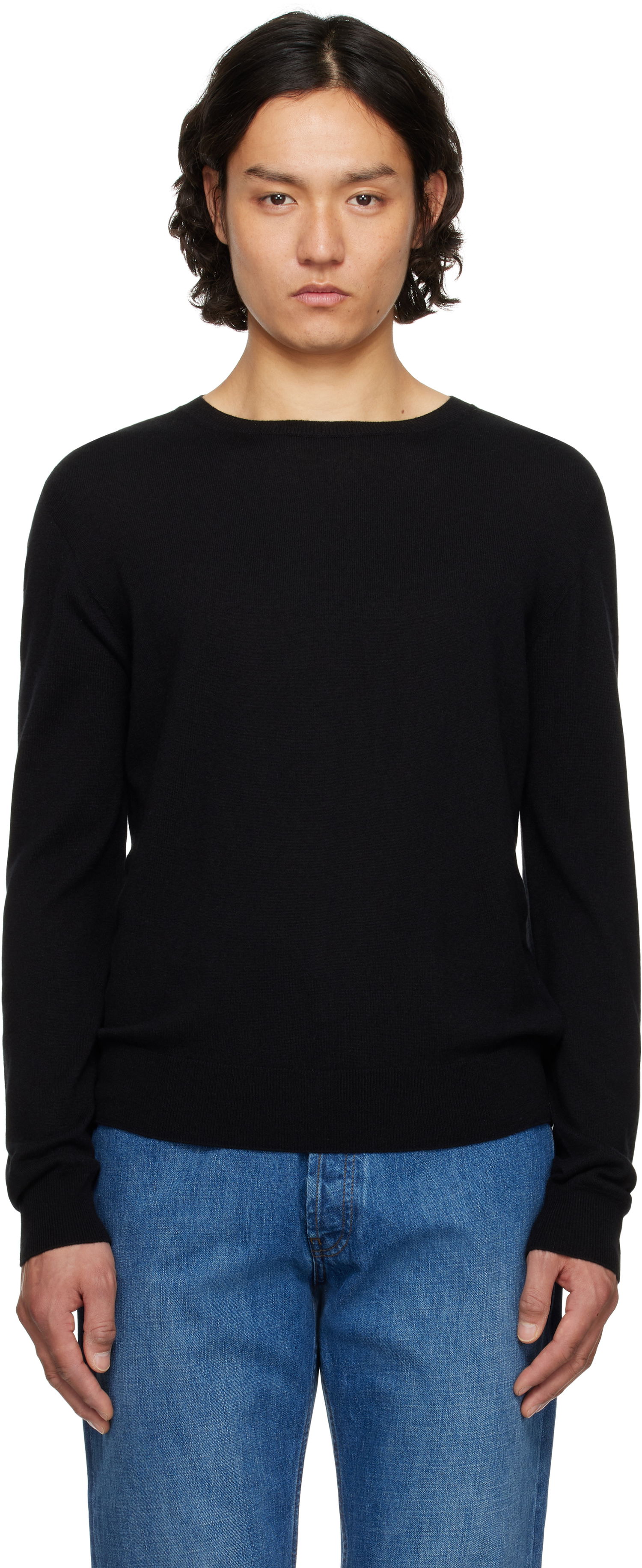 Pleteni pulover The Row The Row Rowley Sweater Črna | 920-Y751, 0