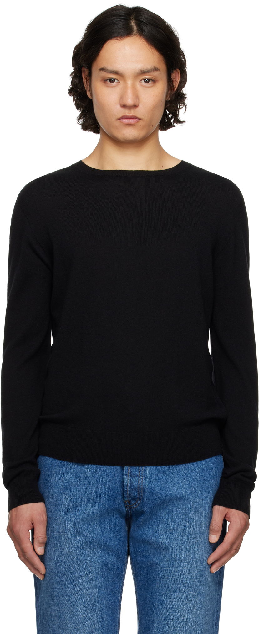 Pleteni pulover The Row The Row Rowley Sweater Črna | 920-Y751