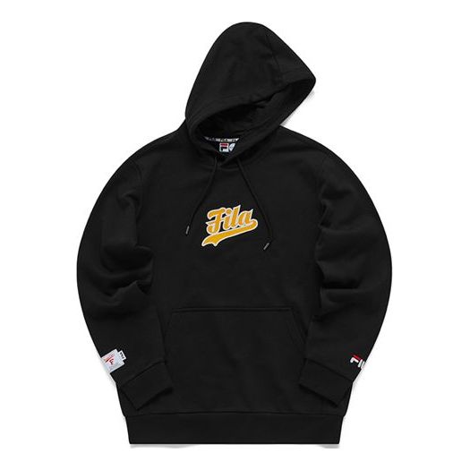 Pulover FILA Fusion Embroidered Logo Knit Hoodie Črna | T11M112205F-BK