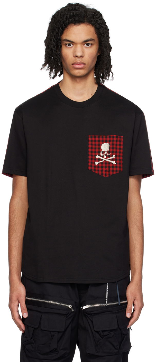 Majica Mastermind WORLD Skull Graphic Pocket T-Shirt Črna | MW24S12-TS053-900
