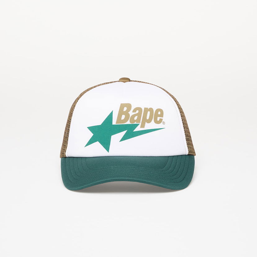 Kapa BAPE A BATHING APE Bape Sta Mesh Cap Bela | 001CPL301006MGRN