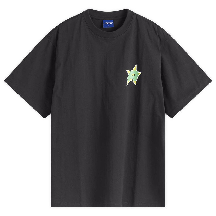 Majica Awake NY Awake NY Star A Logo T-Shirt, Size Large Črna | AWK-SP25-TS010-BLK