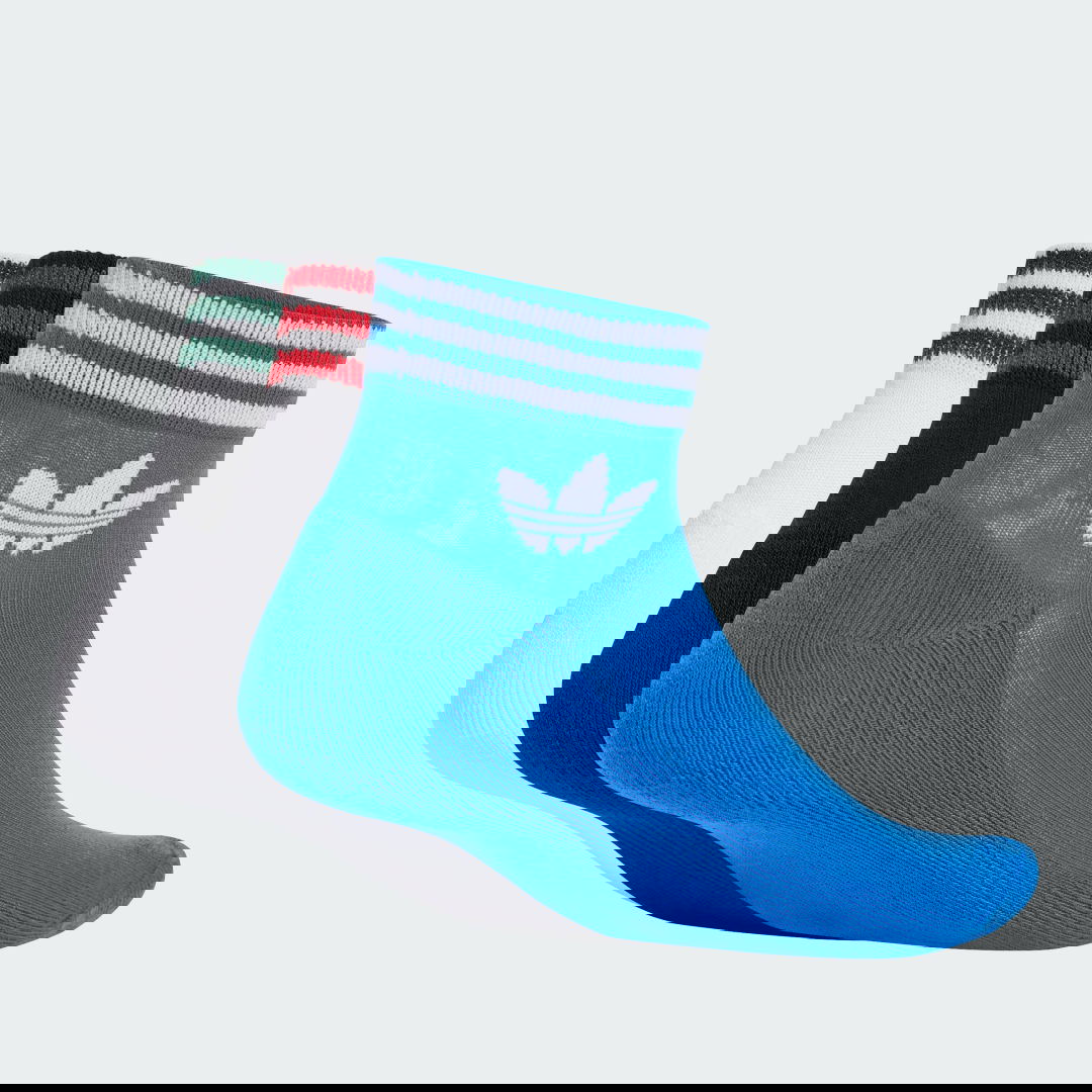 Nogavice adidas Performance Trefoil Ankle Socks (3 Pairs) Modra | JI9487, 0