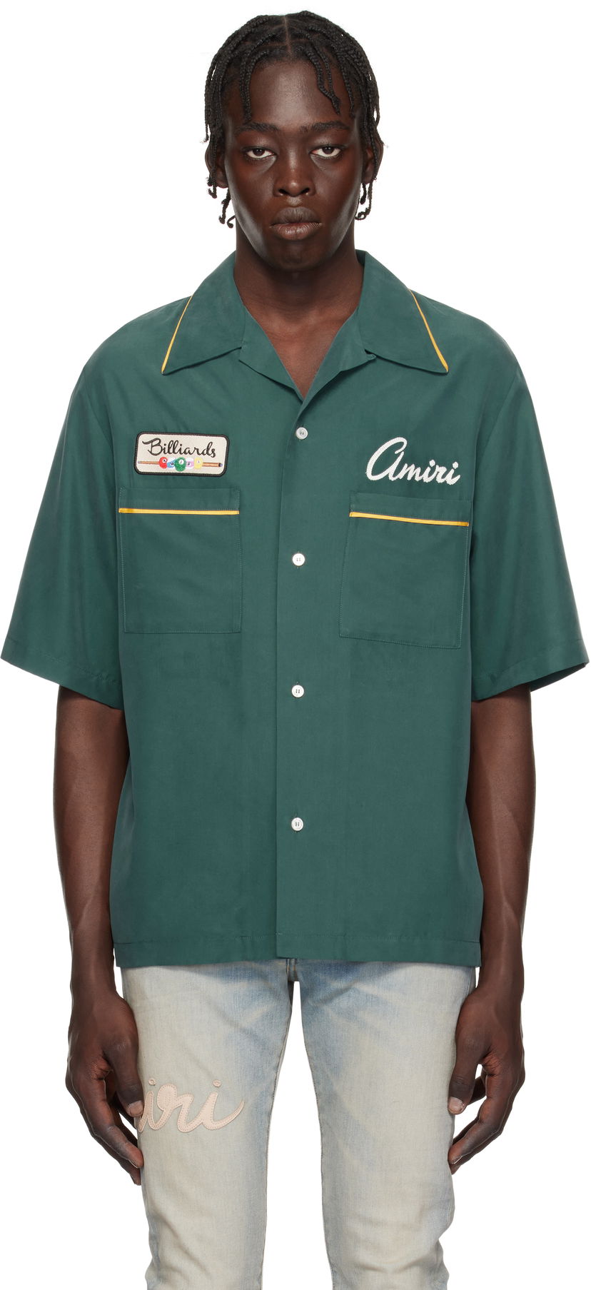 Srajce AMIRI 'Billiards Club' Camp Shirt Zelena | AMSTCA1071