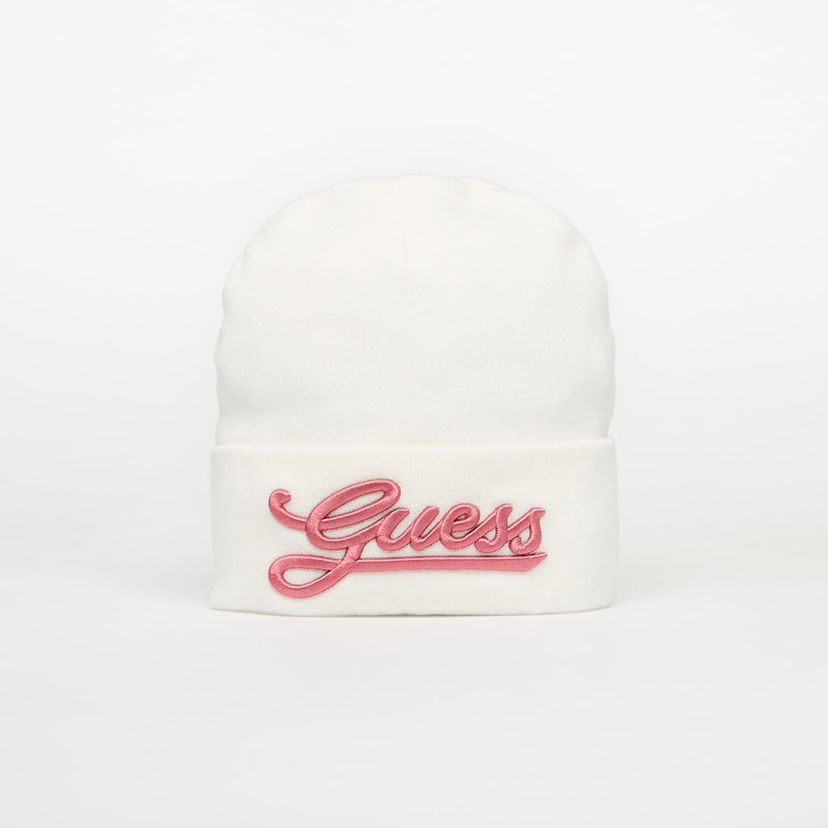 Beanie GUESS Embroidered Beanie Bela | AW5400POL01-WHI