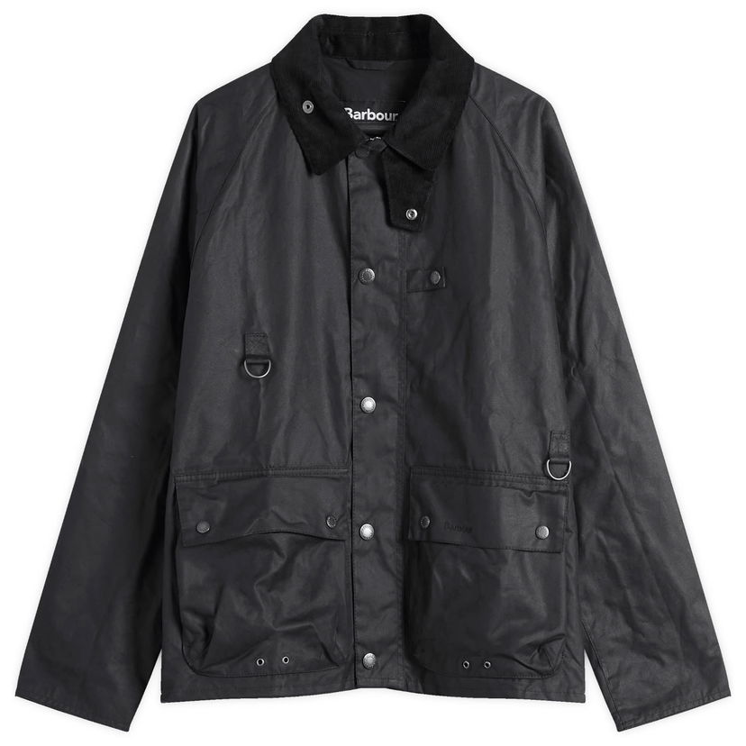 Vetrovka Barbour Men's Utility Spey Wax Jacket, Size Large Črna | MWX2287NY93