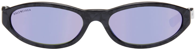 Sončna očala Balenciaga Purple Neo Round Sunglasses Črna | BB0007S-011