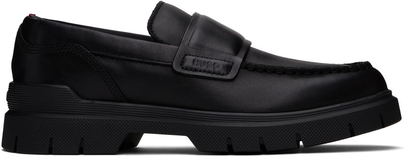 Superge in čevlji BOSS Hugo Double Stitching Loafers Črna | 50536158