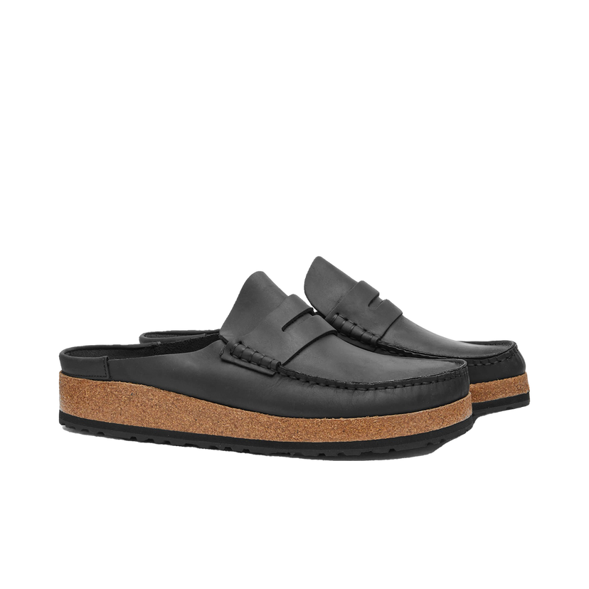 Superge in čevlji Birkenstock Naples Mule Black Oiled Leather Črna | 1025040