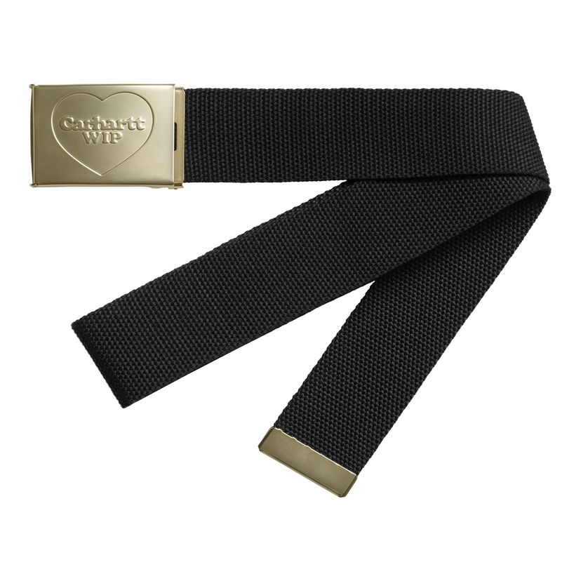 Pasovi Carhartt WIP Heart Clip Webbing Belt Črna | I034631_1