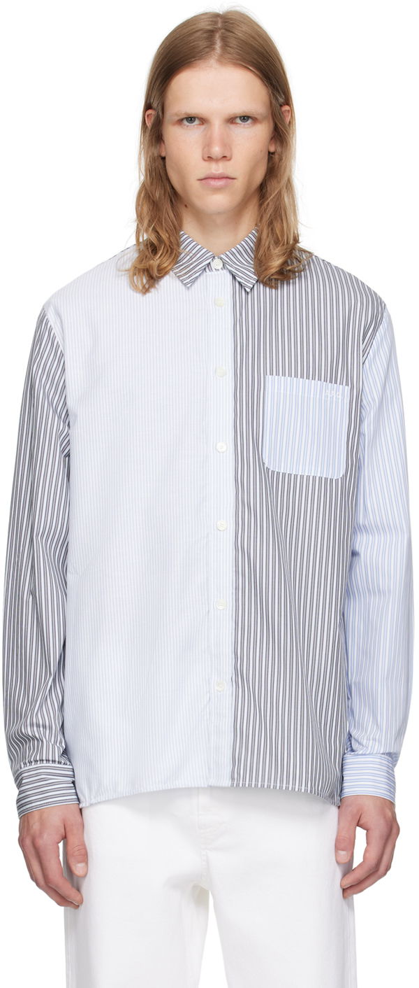 Srajce A.P.C. Blue Erwann Shirt Kovinski | COGUH-H12602