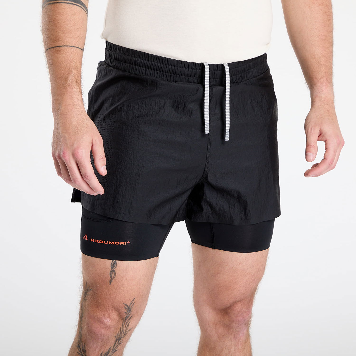 Kratke hlače adidas Performance H.Koumori Adi365 2-In-1 Running Shorts Črna | JM1211, 1