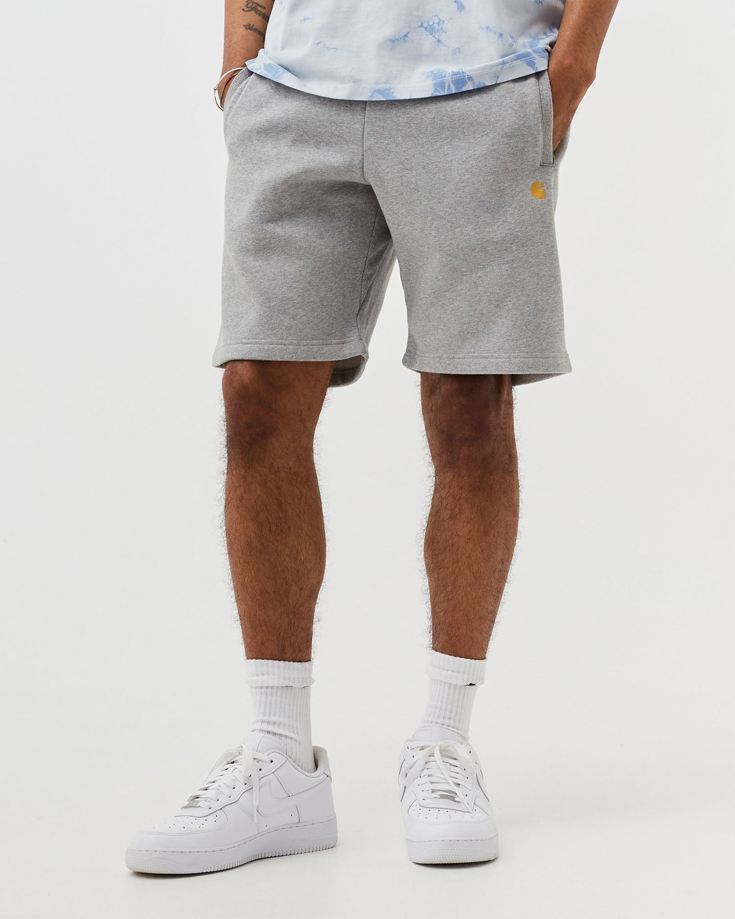 Kratke hlače Carhartt WIP Chase Sweat Shorts Siva | I028950-00M.XX, 1