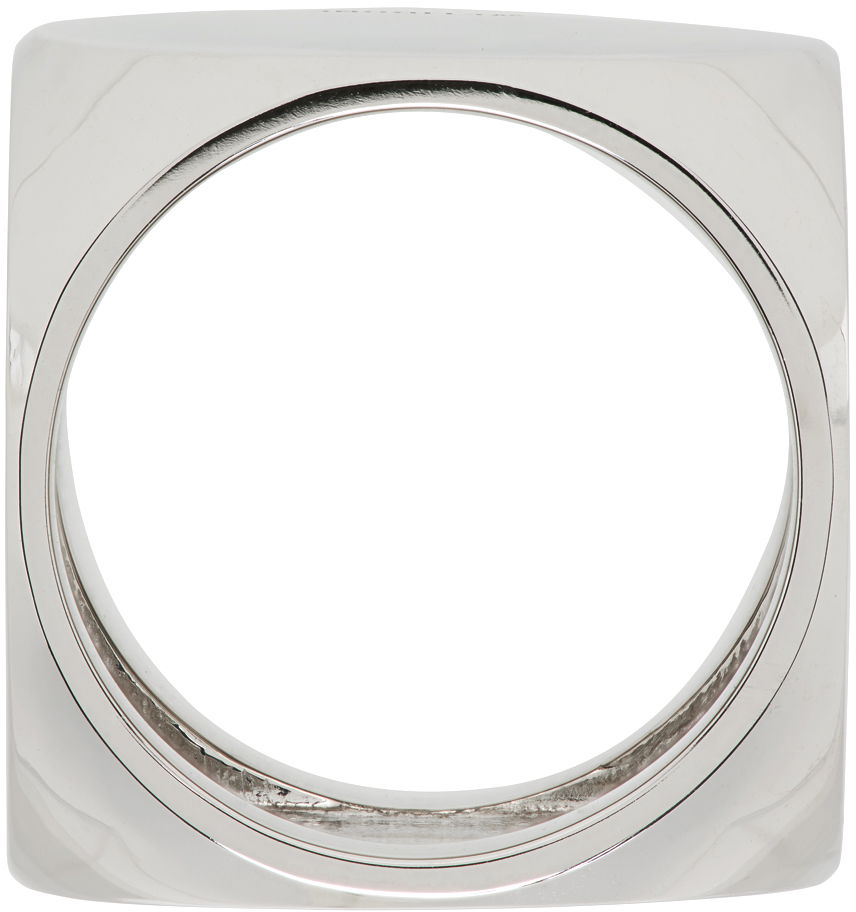 Prstan We11done We11done Logo Dice Ring Kovinski | WD-AJ1-22-704-U-BK, 1