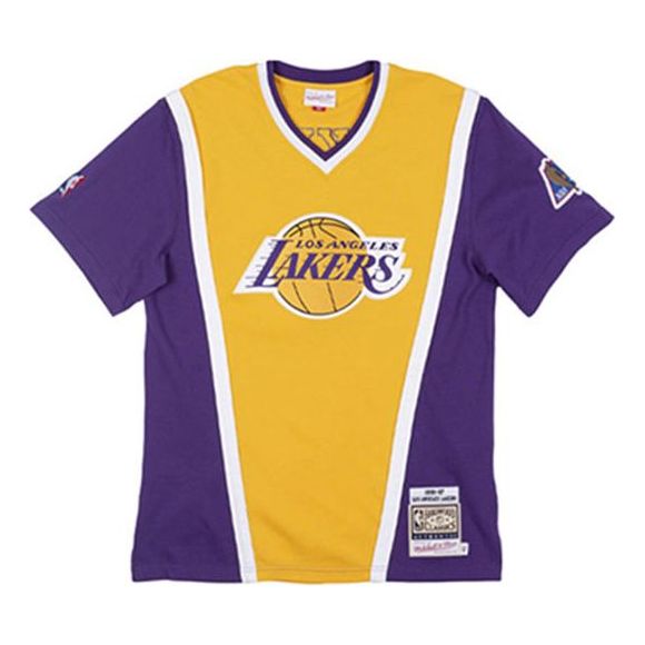 Dres Mitchell & Ness Mitchell & Ness Los Angeles Lakers 1996-97 Authentic Shooting T-Shirt Rumena | ASSHSB20005-LALLTGD96
