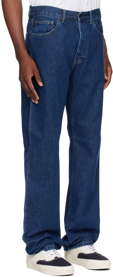 Kavbojke Carhartt WIP Nolan Straight-Leg Jeans Mornarica | I033006, 1