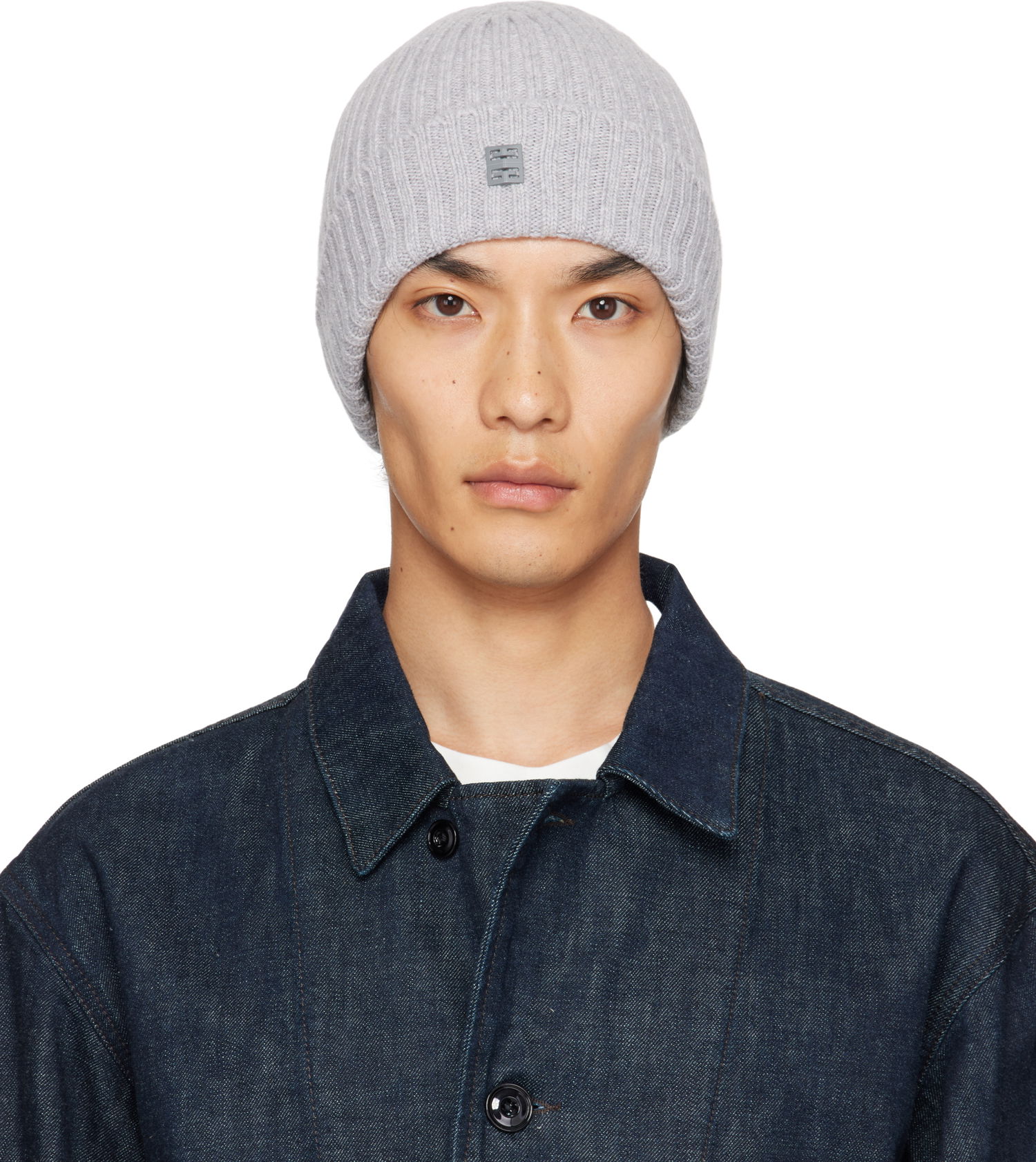 Beanie Givenchy Givenchy Ribbed Beanie Siva | 710003976002-U7933, 0
