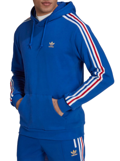 Pulover adidas Originals 3-Stripes Crew Modra | hk7394