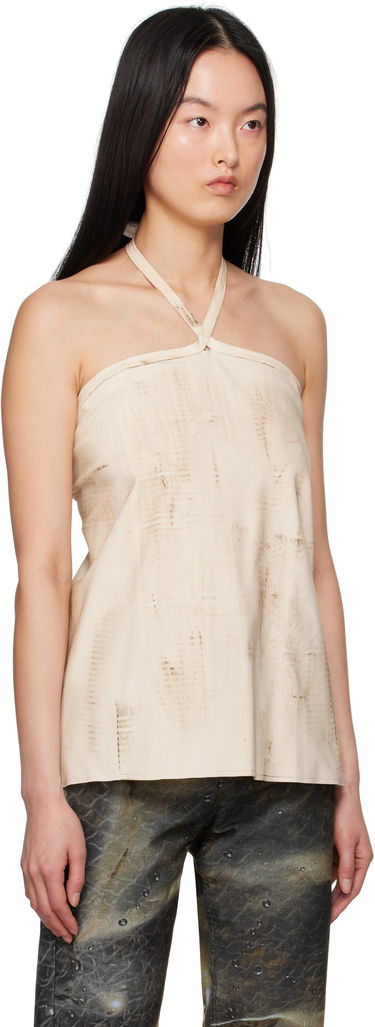 Majica brez rokavov Serapis Serapis Tar-Painted Halter Top Bež | SS25_HT_3, 1