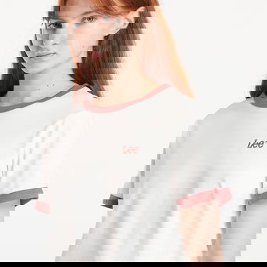 Majica Lee Ringer Tee Ecru Bela | 112355184, 1