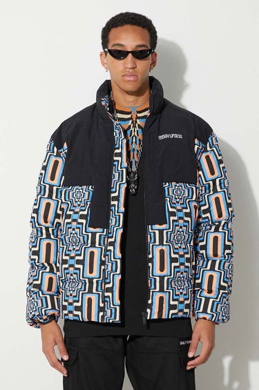 Puhovka Marcelo Burlon Optical Cross Block Puffer Jacket Črna | CMEJ001F23FAB0023310, 0